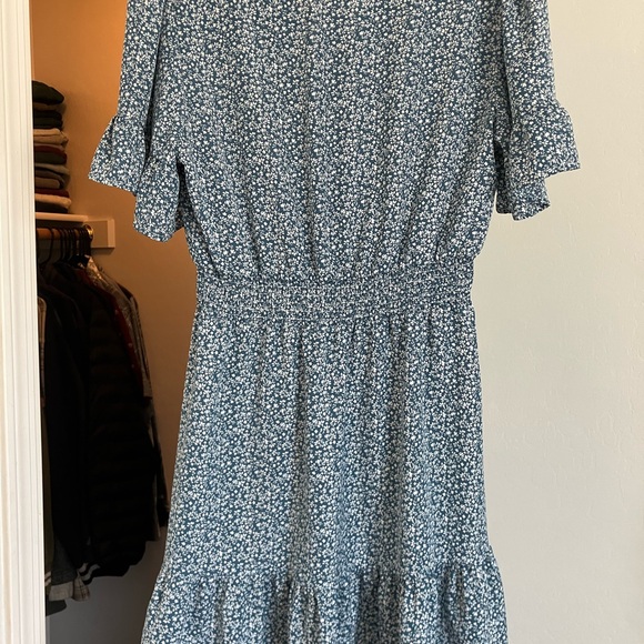 Pretty Garden Blue Floral Mini Dress - Picture 2 of 3